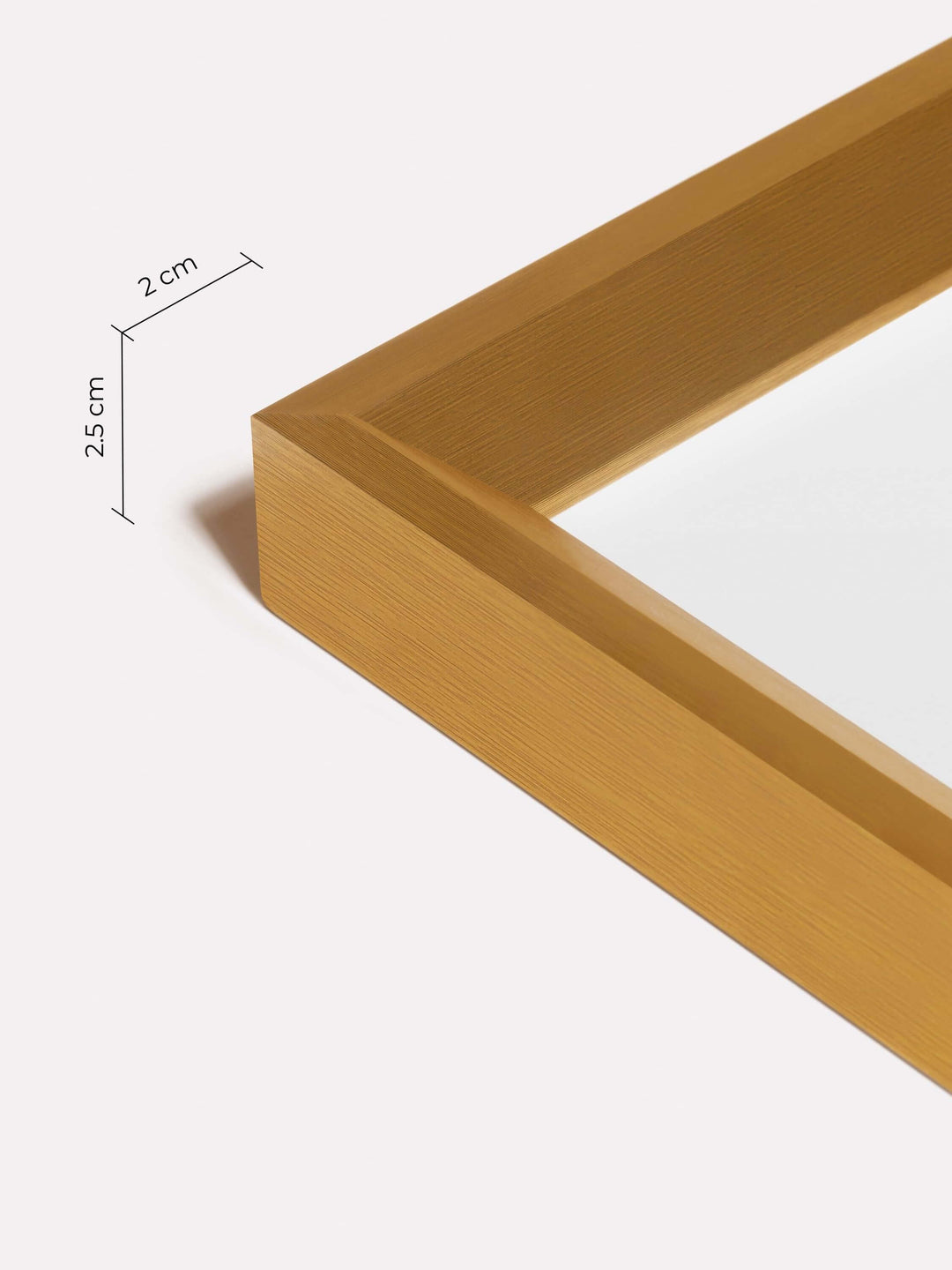 Bevelled Frame, Gold, A3 - Close-up view